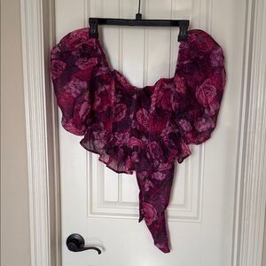 Buddy Love Pink and Purple Floral Top